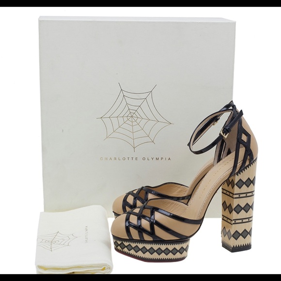 CHARLOTTE OLYMPIA Ay Caramba! Leather Pumps - Picture 7 of 8